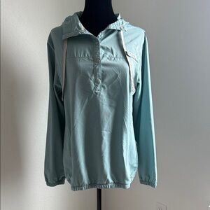 Columbia Women's Light Blue Hooded Cape Jacket